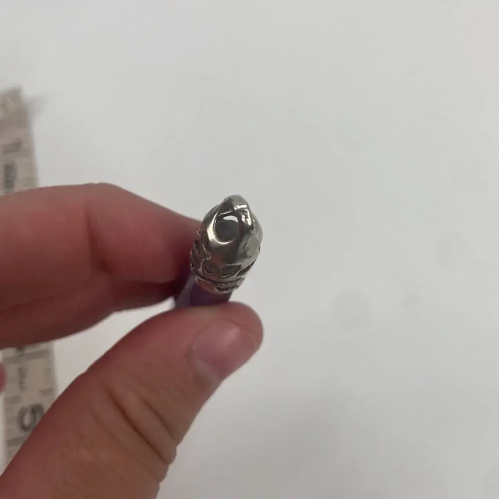 Amethyst point stone pendant